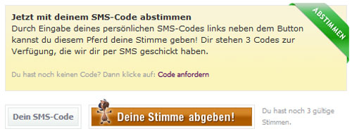 Top Horse - Anmelden & Abstimmen